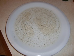 Chemistry: water and pepper